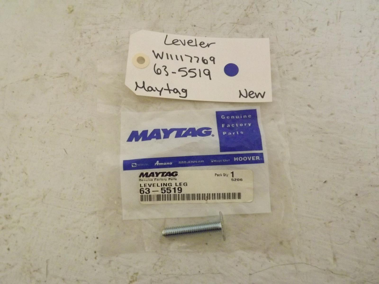Maytag Refrigerator W11117769 63-5519 Leveler New Maytag Refrigerator W11117769 63-5519 Leveler New